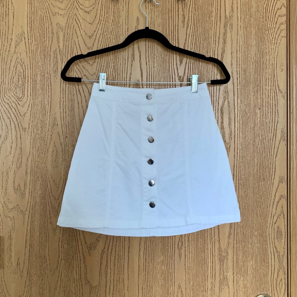 NWOT White Denim H&M Skirt